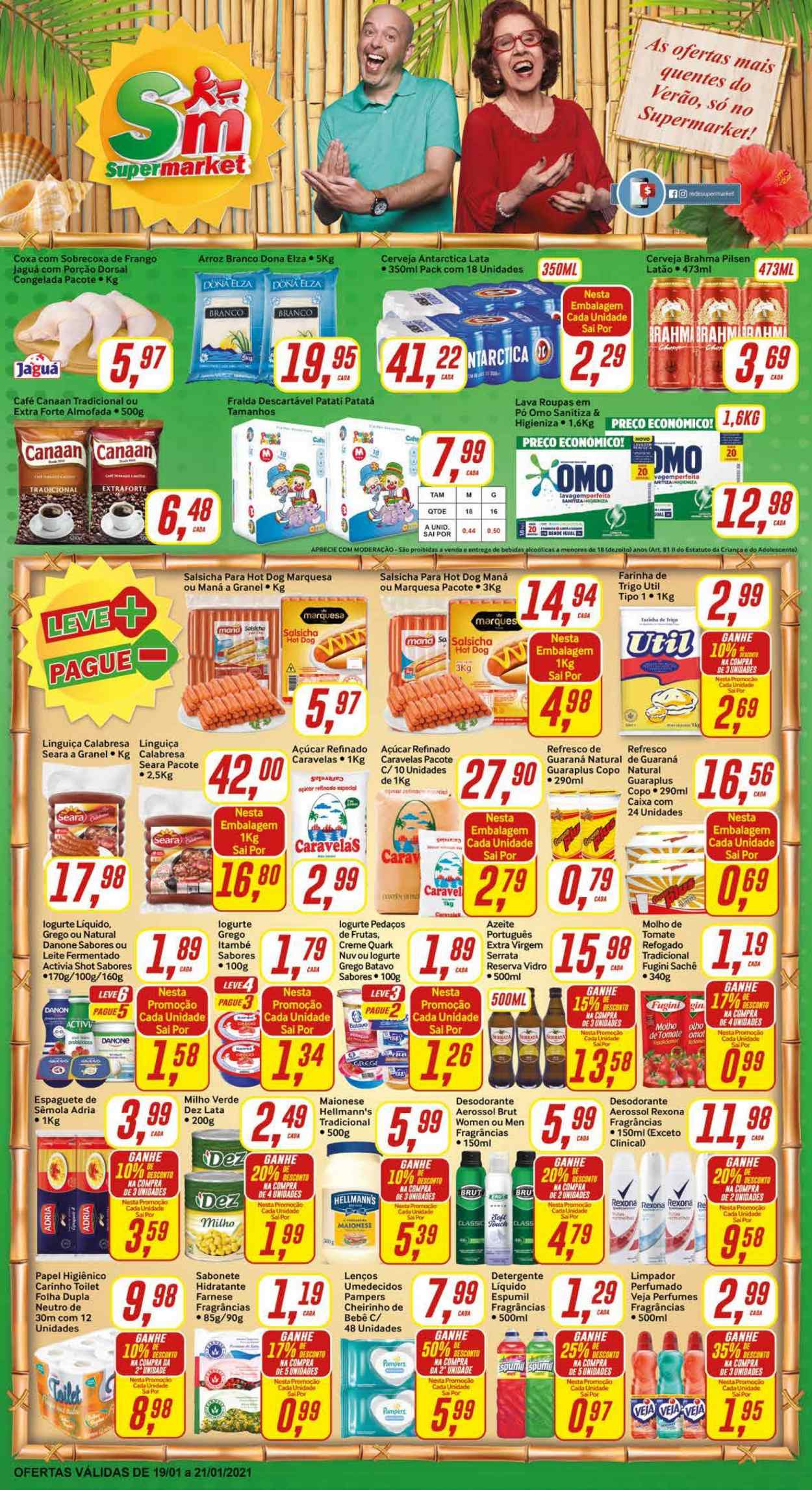 Folheto Rede Supermarket - 19/01/2021 - 21/01/2021. Página 1