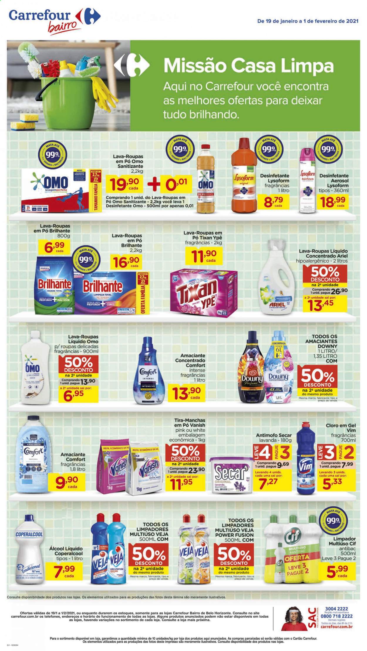 Folheto Carrefour Bairro - 19/01/2021 - 01/02/2021. Página 1