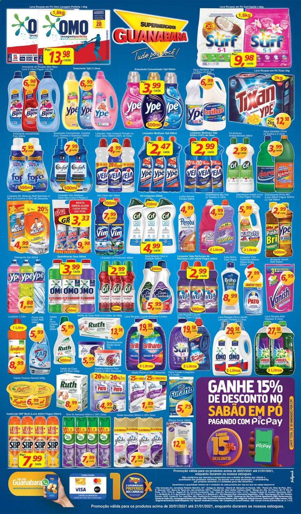 Folheto Supermercados Guanabara - 20/01/2021 - 21/01/2021. Página 11