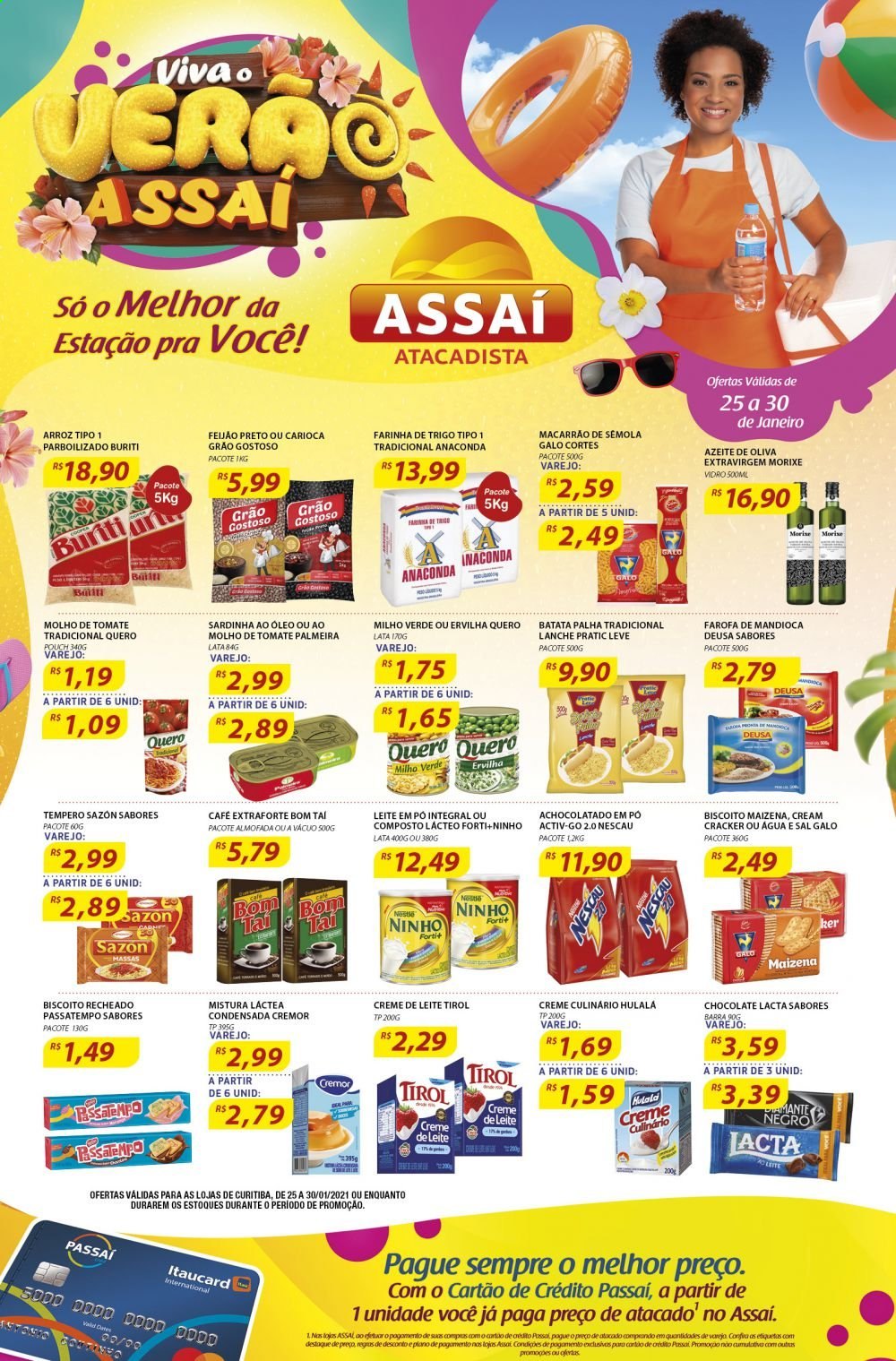 Folheto Assaí Atacadista - 25/01/2021 - 30/01/2021. Página 1