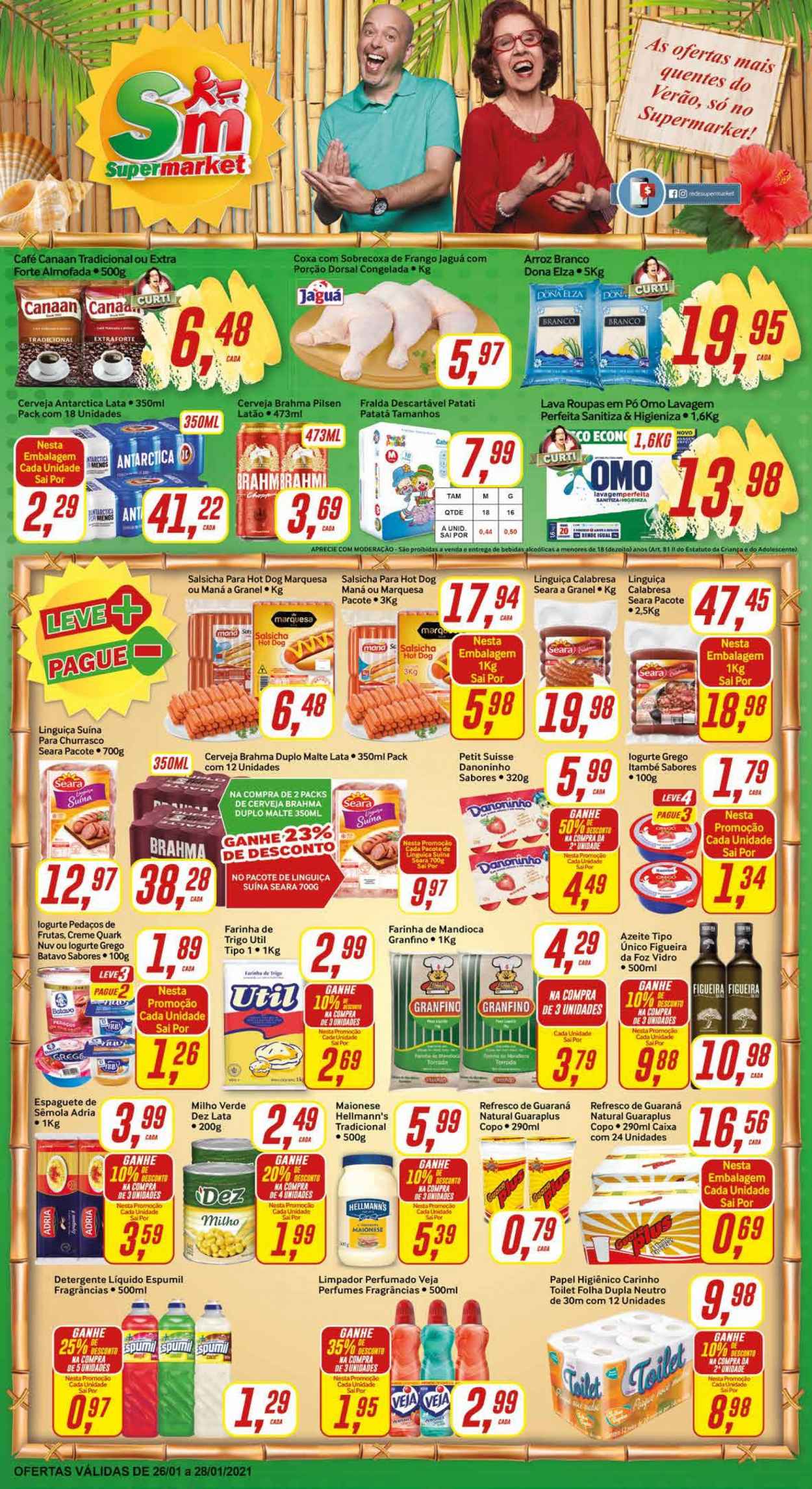 Folheto Rede Supermarket - 26/01/2021 - 28/01/2021. Página 1