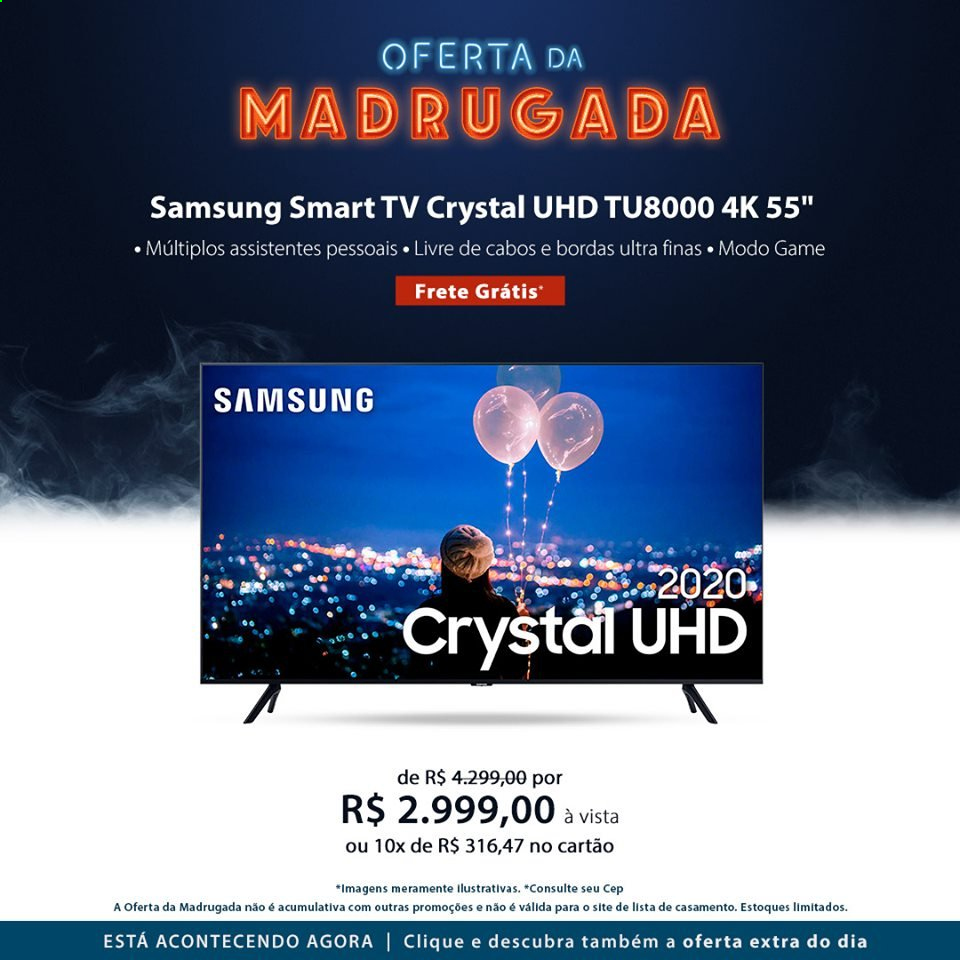 thumbnail - Folheto Fast Shop - 26/01/2021 - 27/01/2021 - Produtos em promoção - Samsung, Smart TV. Página 1.