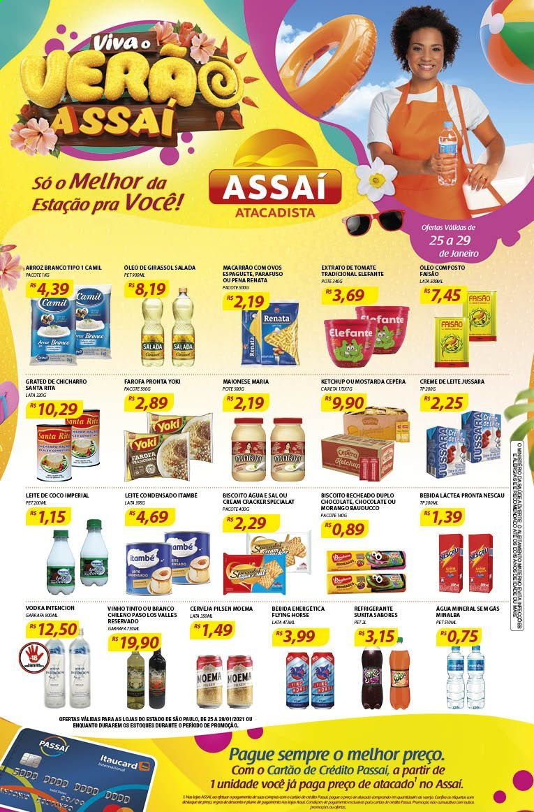 Folheto Assaí Atacadista - 25/01/2021 - 29/01/2021. Página 1