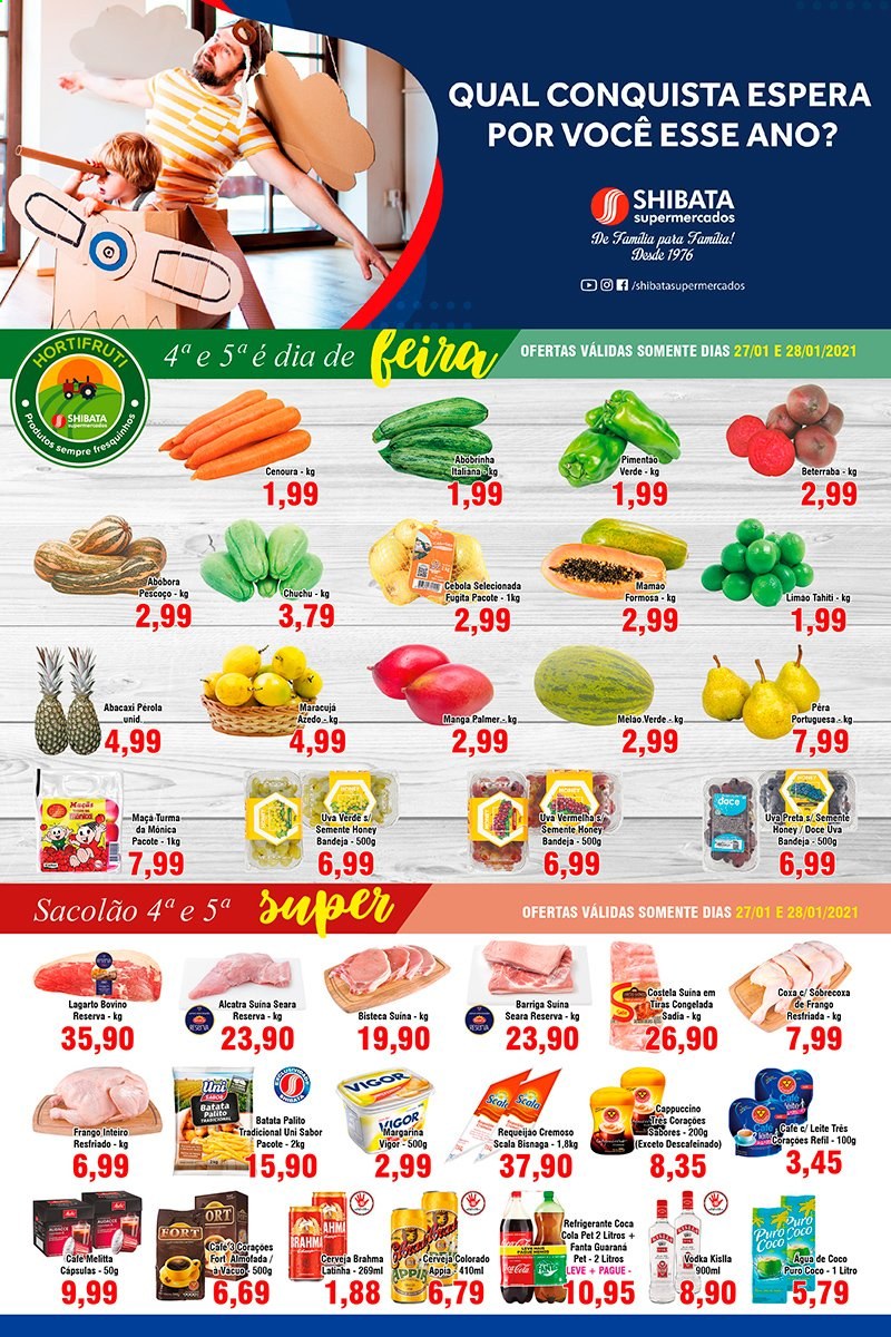 Folheto Shibata Supermercados - 27/01/2021 - 02/02/2021. Página 1
