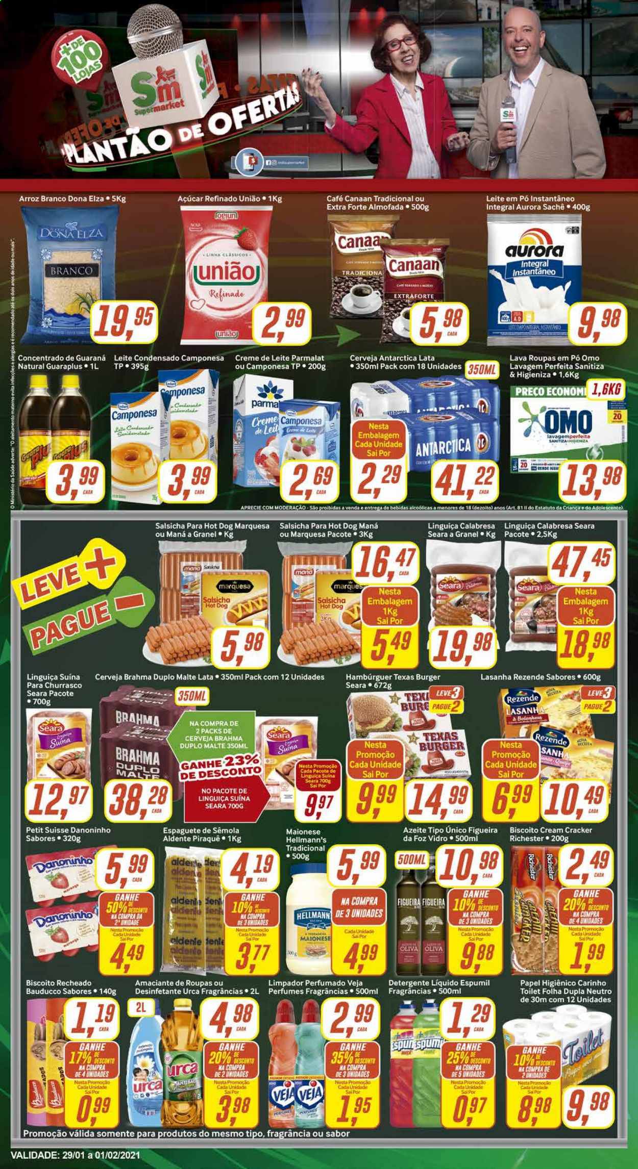 Folheto Rede Supermarket - 29/01/2021 - 01/02/2021. Página 1