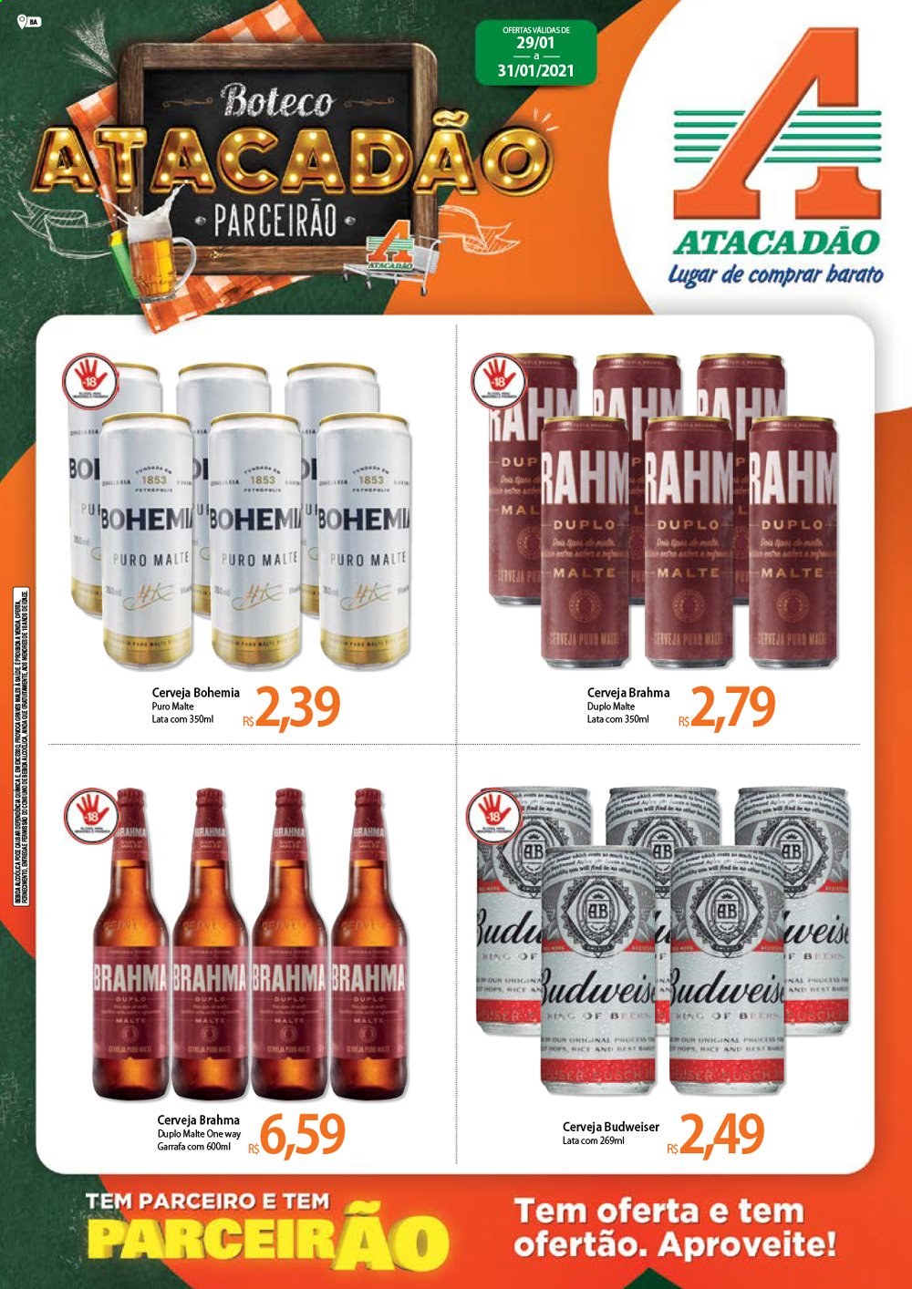 Folheto Atacadão - 29/01/2021 - 31/01/2021. Página 1
