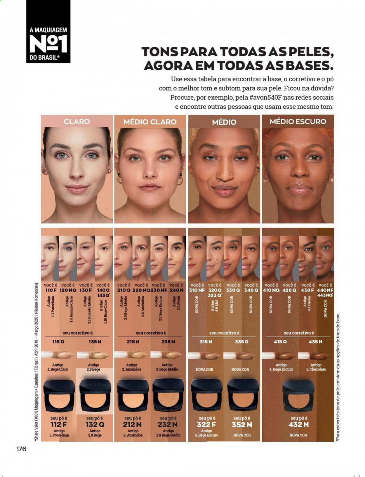 thumbnail - Folheto Avon - Produtos em promoção - maquiagem. Página 176.