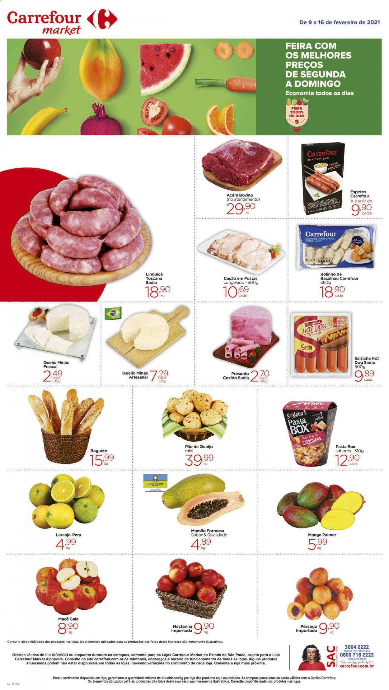 Folheto Carrefour Market - 09/02/2021 - 16/02/2021. Página 1