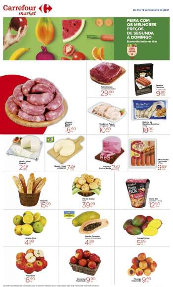 Folheto Carrefour Market - 09.02.2021 - 16.02.2021.