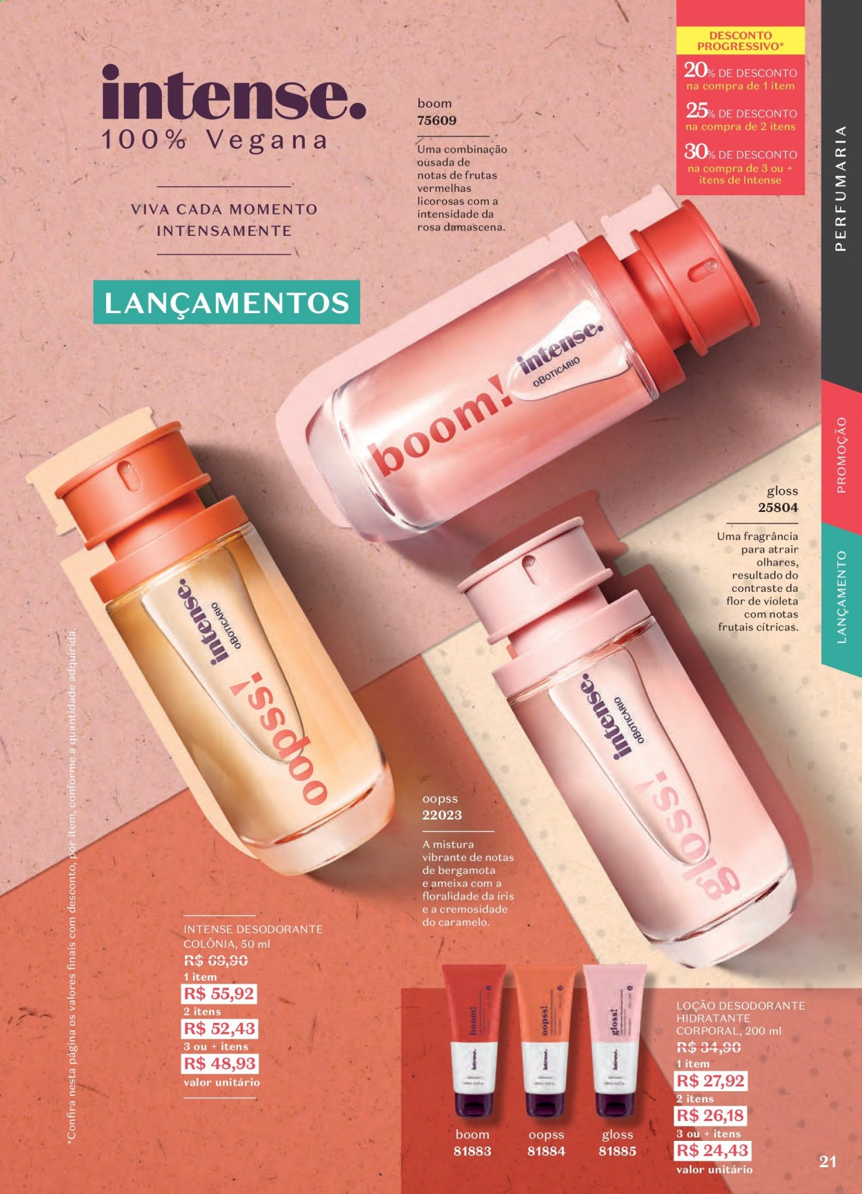 thumbnail - Folheto O Boticário - 15/02/2021 - 07/03/2021 - Produtos em promoção - loção, desodorante, antitranspirante. Página 21.