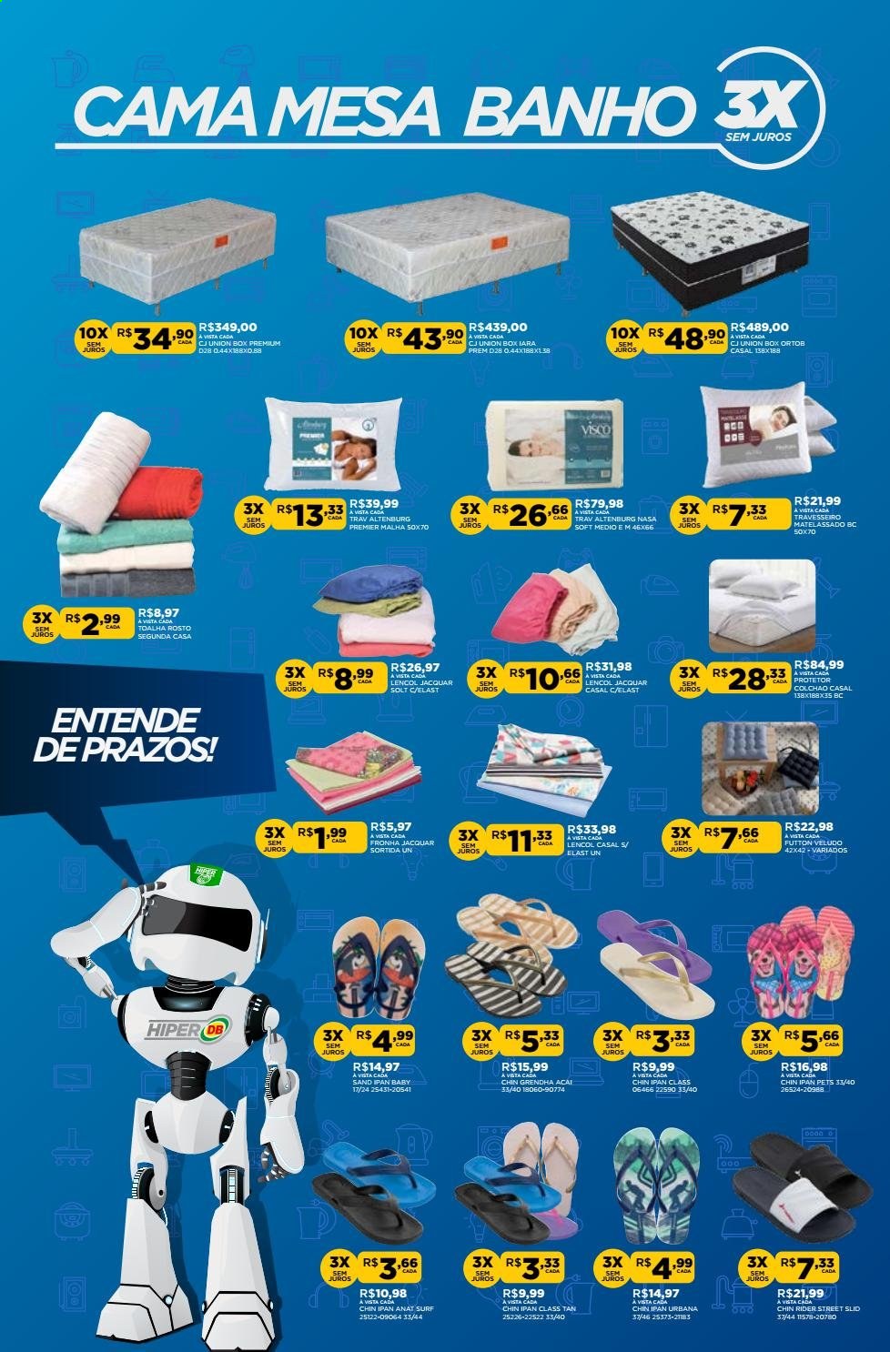 thumbnail - Folheto DB Supermercados - 12/02/2021 - 28/02/2021 - Produtos em promoção - açai, fronha, travesseiro, lençol, toalha, mesa. Página 8.