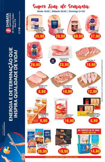 Folheto Shibata Supermercados - 19.02.2021 - 21.02.2021.