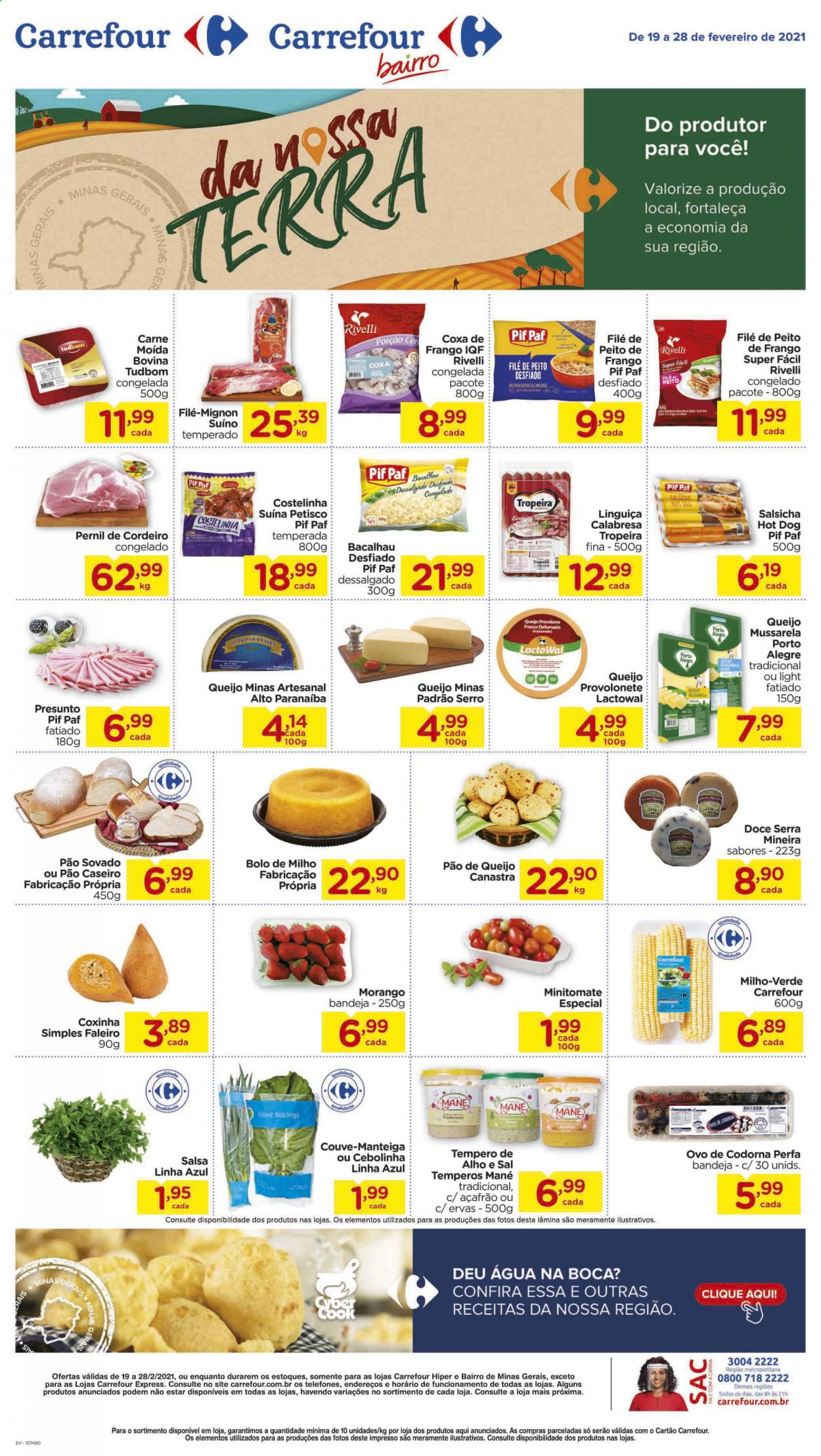 Folheto Carrefour Bairro - 19/02/2021 - 28/02/2021. Página 1