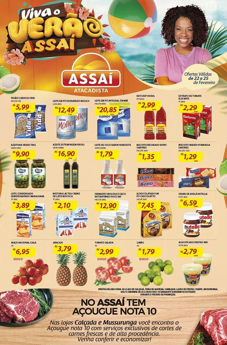 Folheto Assaí Atacadista - 22/02/2021 - 25/02/2021. Página 1