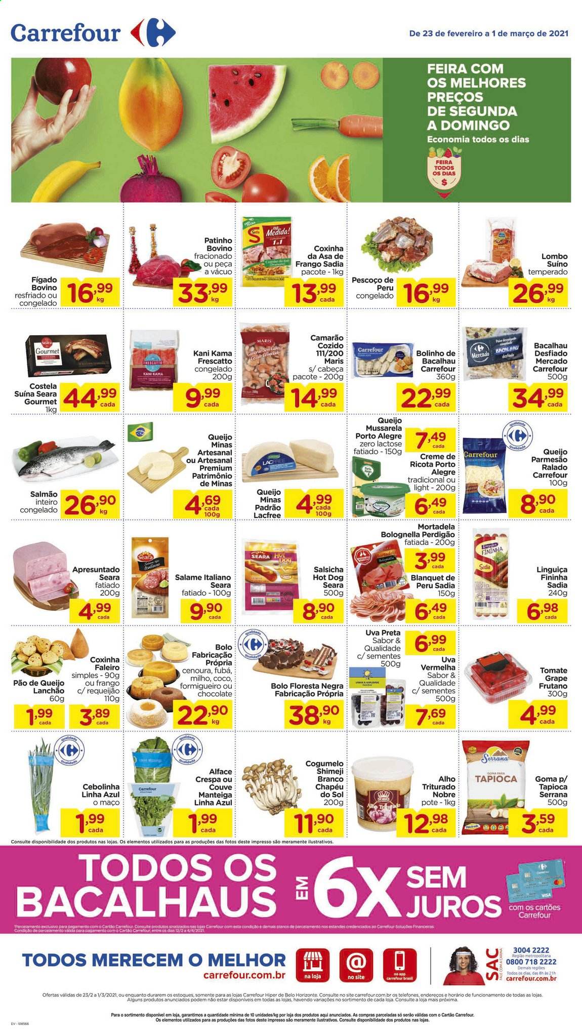 Folheto Carrefour Hiper - 23/02/2021 - 01/03/2021. Página 1