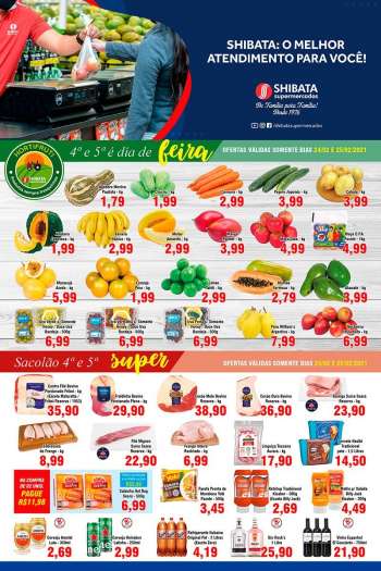 Folheto Shibata Supermercados - 24.02.2021 - 02.03.2021.