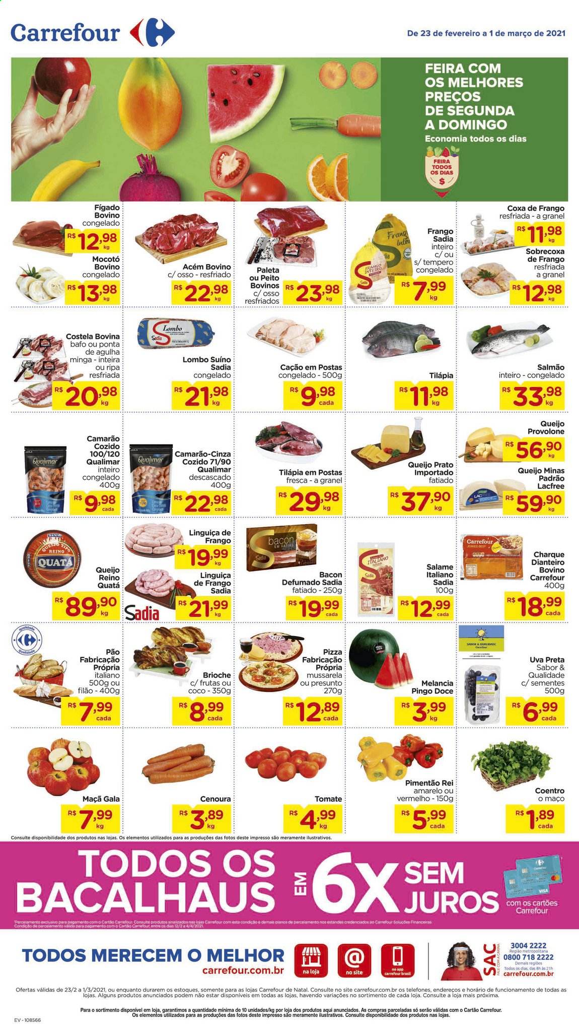 Folheto Carrefour Hiper - 23/02/2021 - 01/03/2021. Página 1
