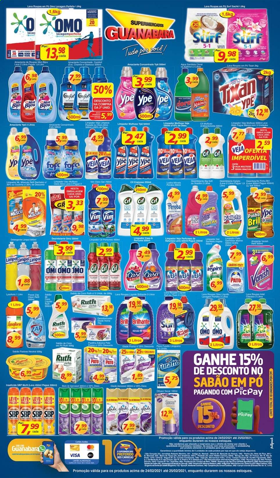 Folheto Supermercados Guanabara - 24/02/2021 - 25/02/2021. Página 11