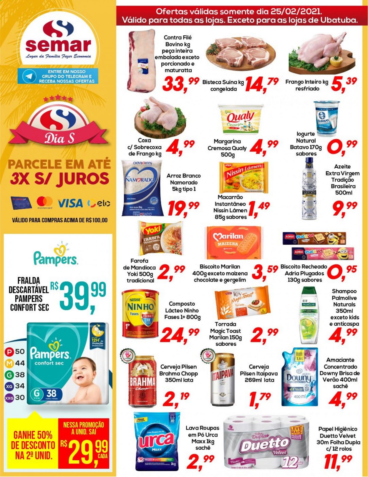 thumbnail - Folheto Semar Supermercados - 25/02/2021 - 25/02/2021.