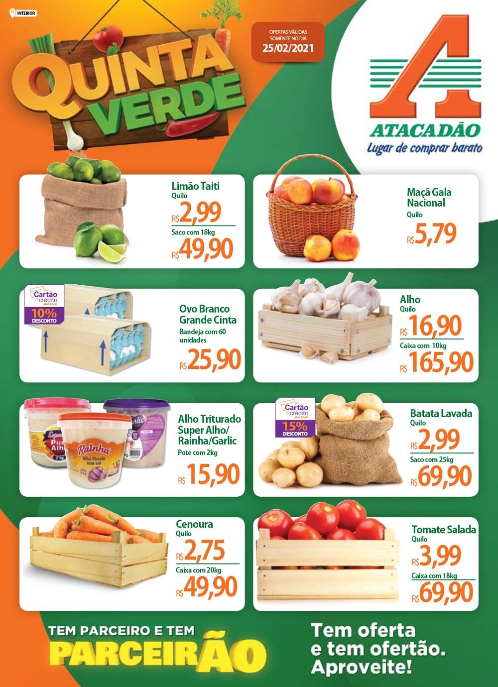Folheto Atacadão - 25/02/2021 - 25/02/2021. Página 1