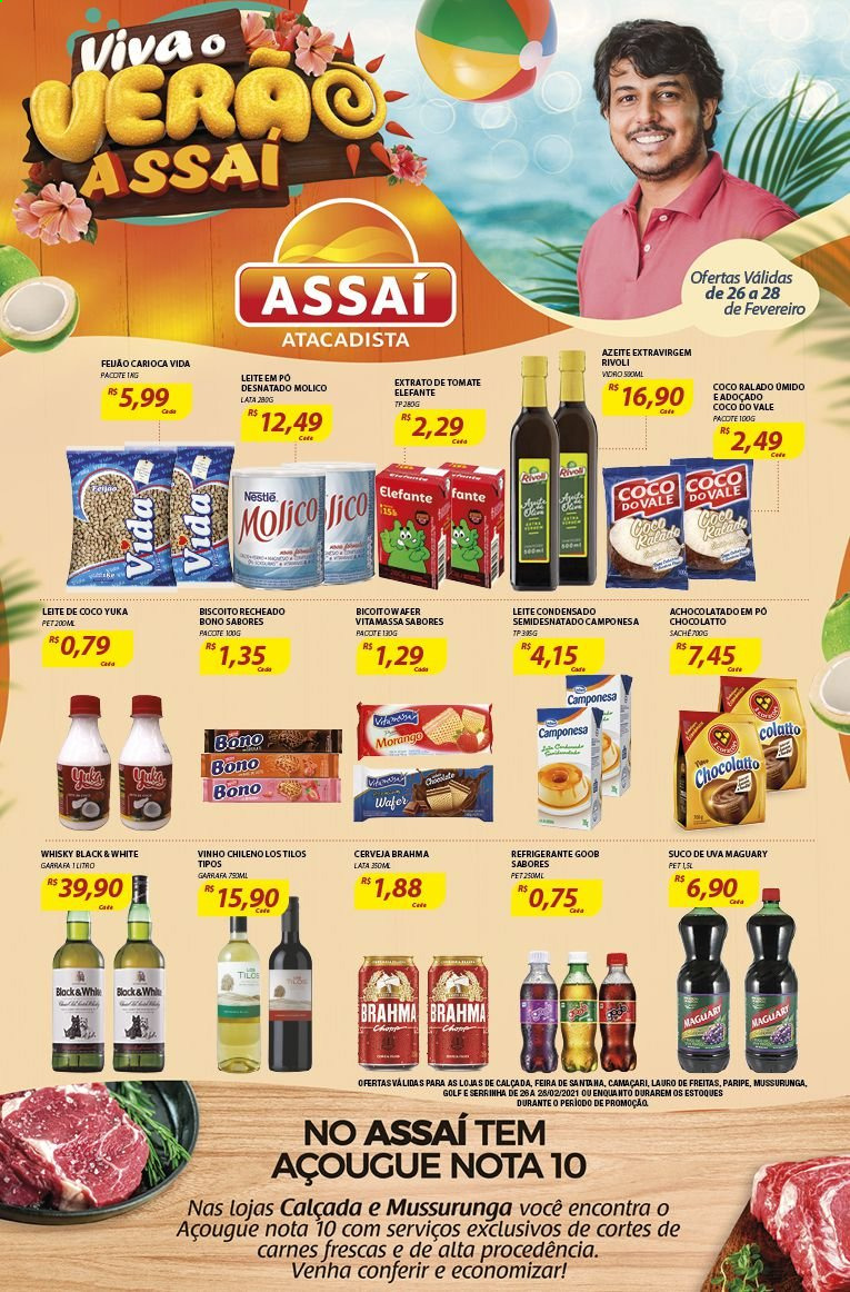 Folheto Assaí Atacadista - 26/02/2021 - 28/02/2021. Página 1