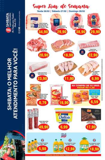 Folheto Shibata Supermercados - 26.02.2021 - 28.02.2021.