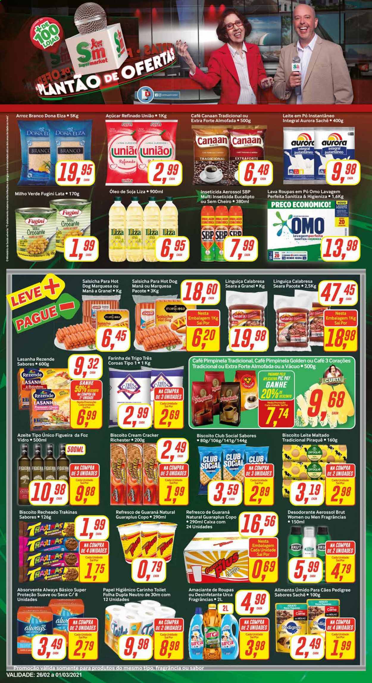 Folheto Rede Supermarket - 26/02/2021 - 01/03/2021. Página 1