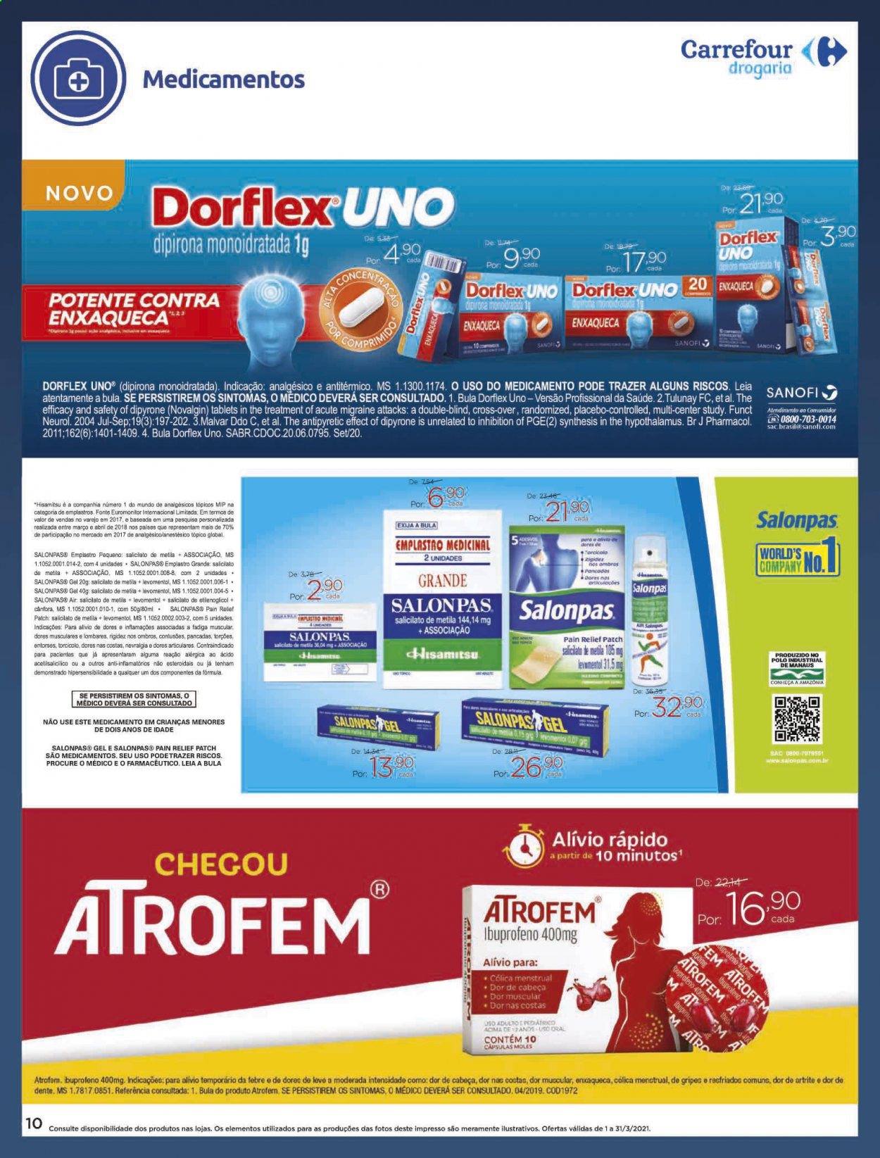 Folheto Carrefour Drogaria - 01/03/2021 - 31/03/2021. Página 10