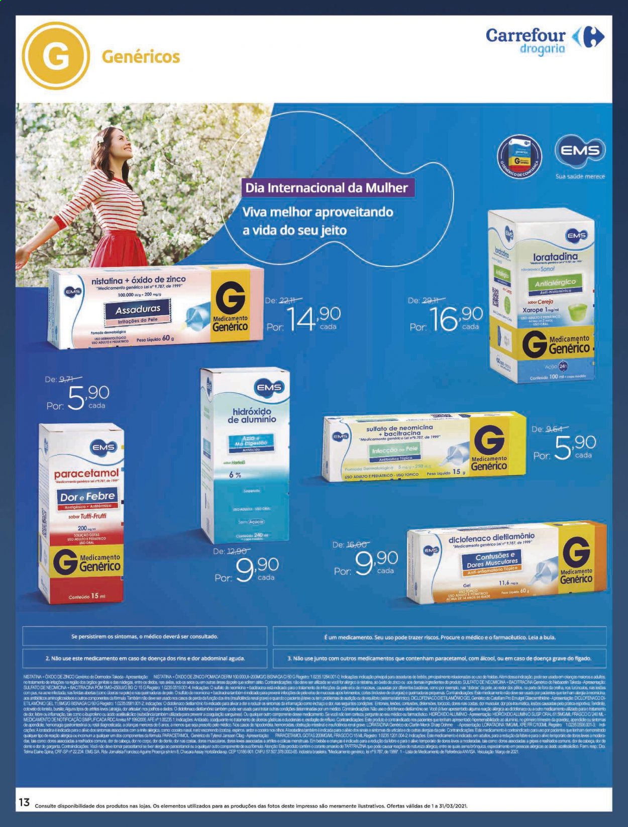 Folheto Carrefour Drogaria - 01/03/2021 - 31/03/2021. Página 13