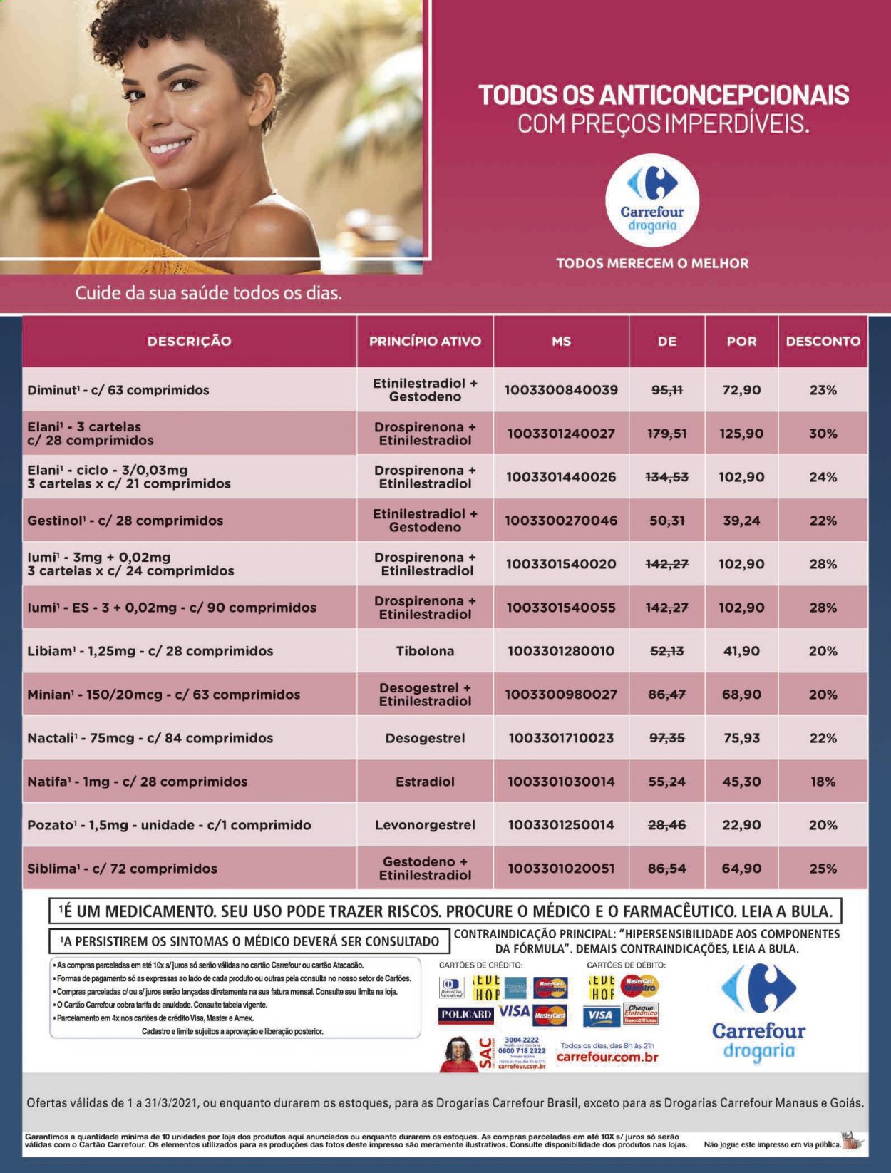 Folheto Carrefour Drogaria - 01/03/2021 - 31/03/2021. Página 16