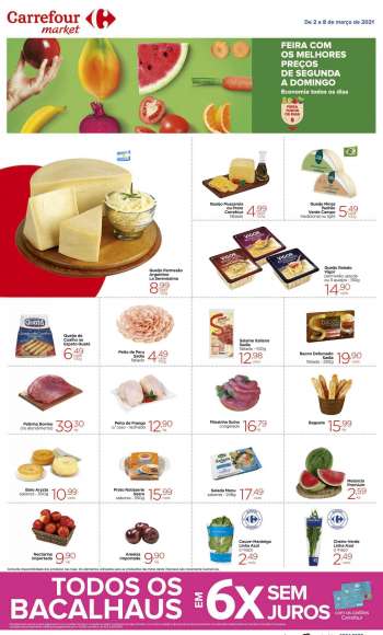 Folheto Carrefour Market - 02.03.2021 - 08.03.2021.