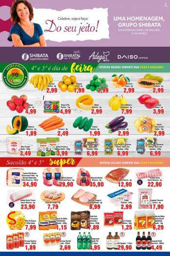 Folheto Shibata Supermercados - 03.03.2021 - 09.03.2021.