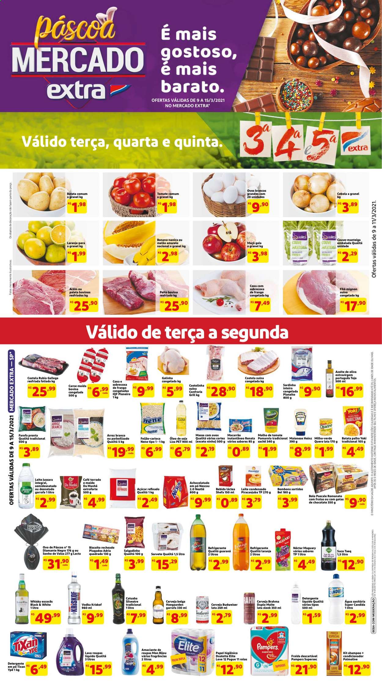 Folheto Mercado Extra - 09/03/2021 - 15/03/2021. Página 1