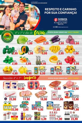 Folheto Shibata Supermercados - 10.03.2021 - 16.03.2021.