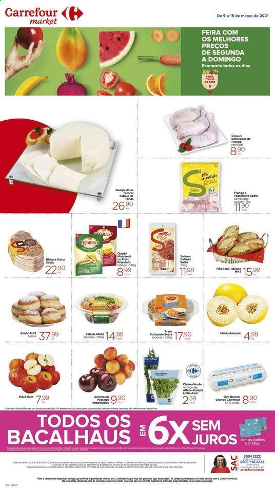 Folheto Carrefour Market - 09/03/2021 - 15/03/2021. Página 1