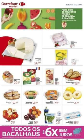 Folheto Carrefour Market - 09.03.2021 - 15.03.2021.