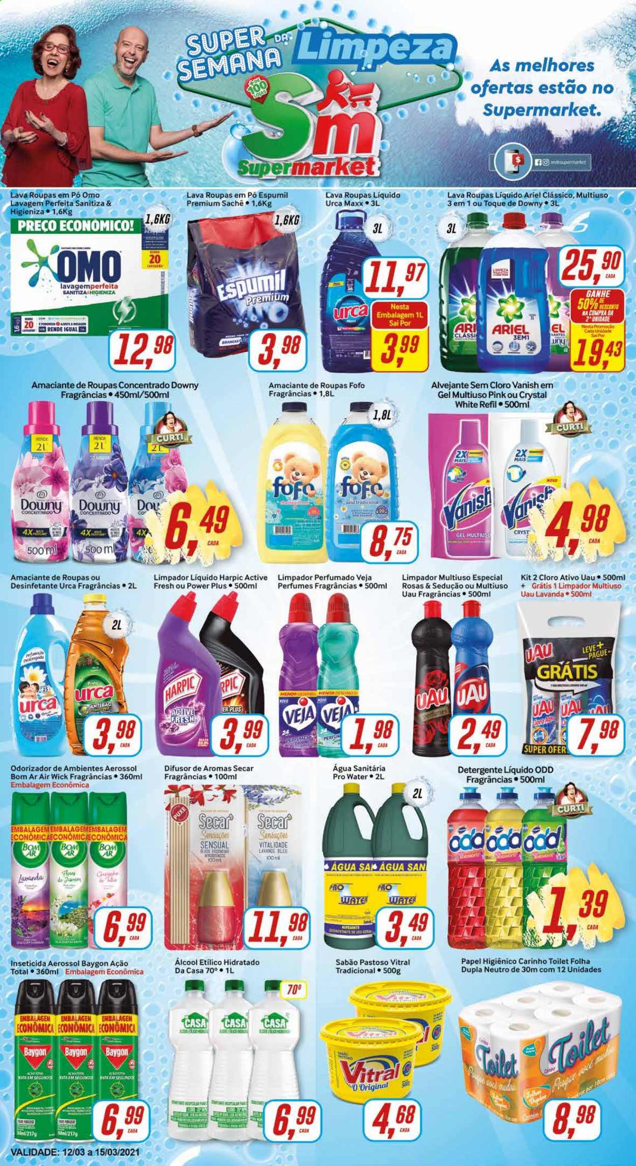 Folheto Rede Supermarket - 12/03/2021 - 15/03/2021. Página 1