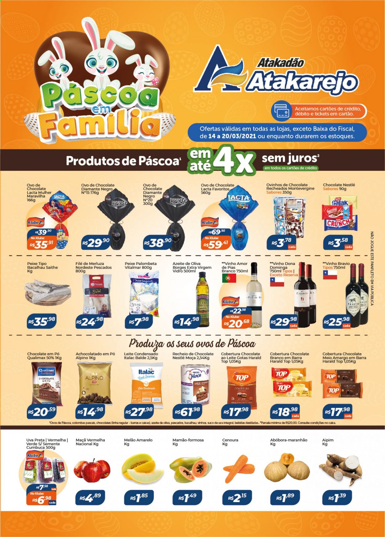 Folheto Atakadão Atakarejo - 14/03/2021 - 20/03/2021. Página 1