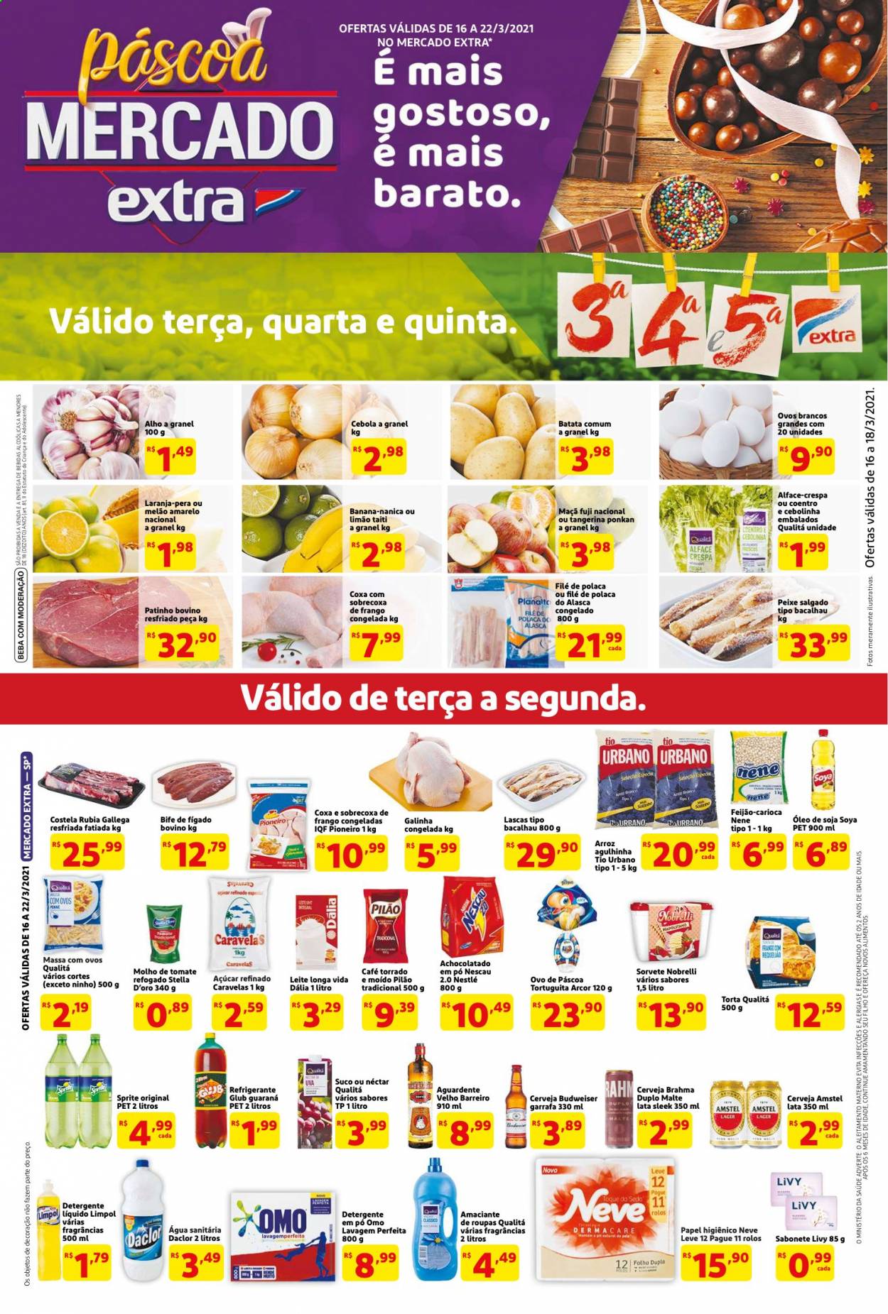 Folheto Mercado Extra - 16/03/2021 - 22/03/2021. Página 1