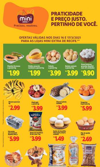 Folheto Mini Extra - 16.03.2021 - 17.03.2021.