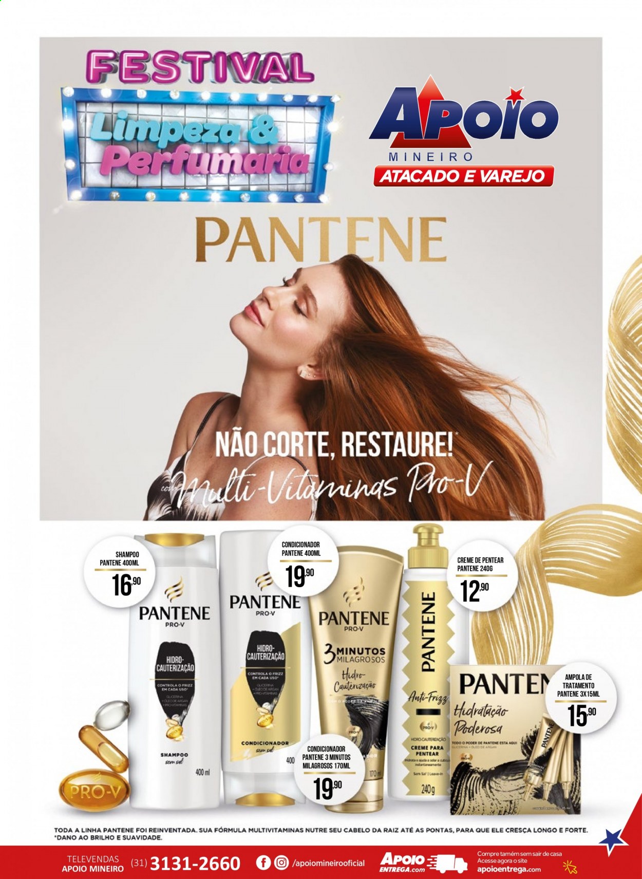 thumbnail - Folheto Apoio Mineiro - 15/03/2021 - 25/03/2021 - Produtos em promoção - shampoo, creme de pentear, condicionador, Pantene. Página 1.