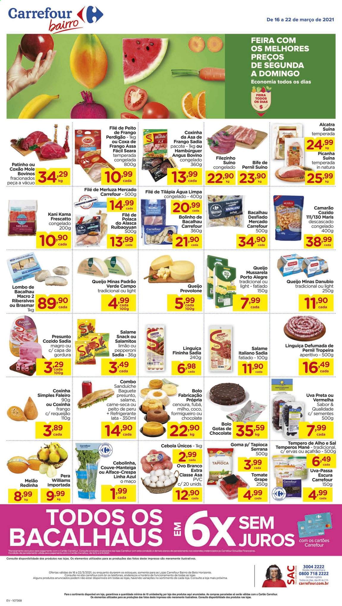 Folheto Carrefour Bairro - 16/03/2021 - 22/03/2021. Página 1