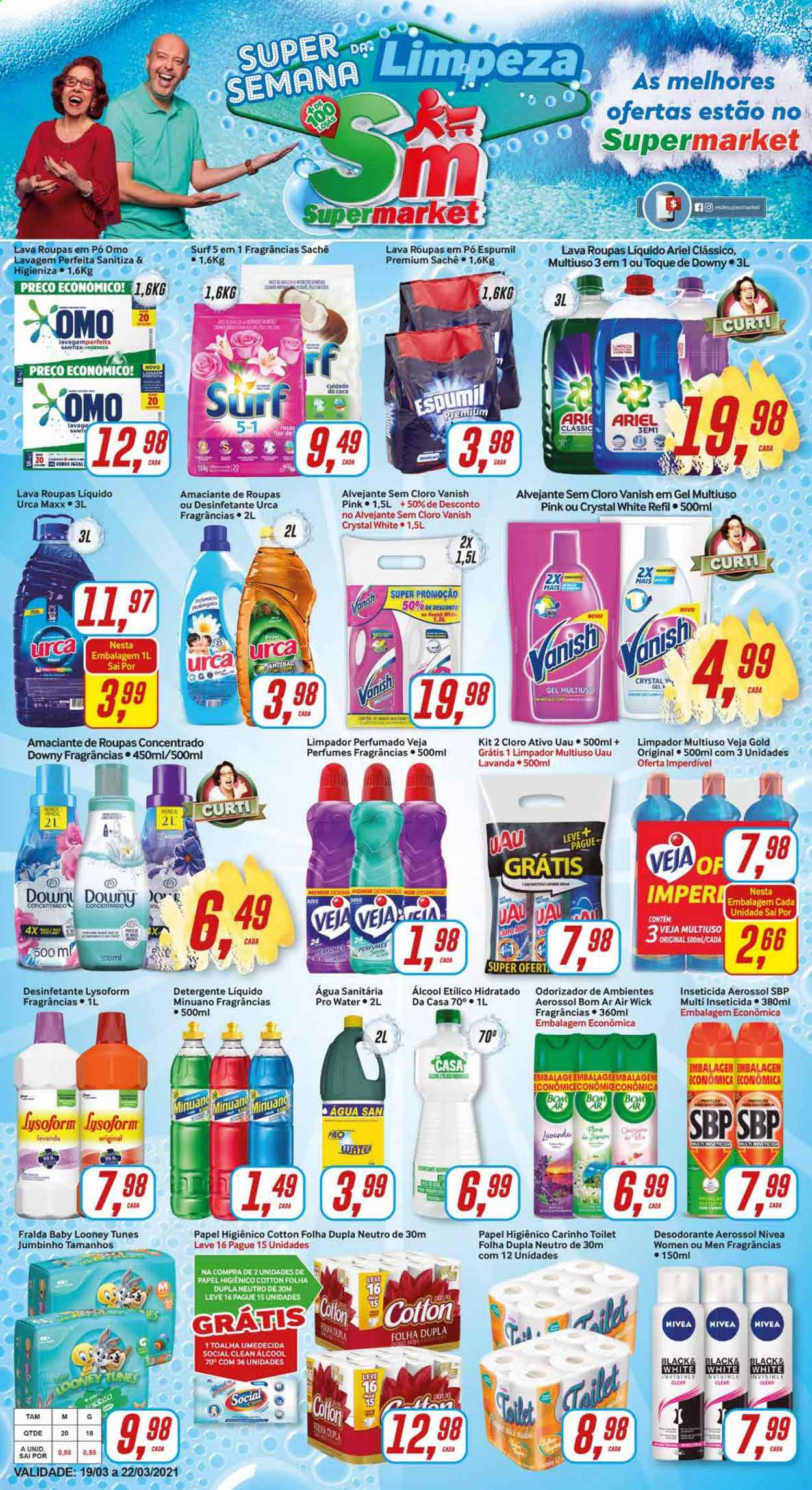 Folheto Rede Supermarket - 19/03/2021 - 22/03/2021. Página 1