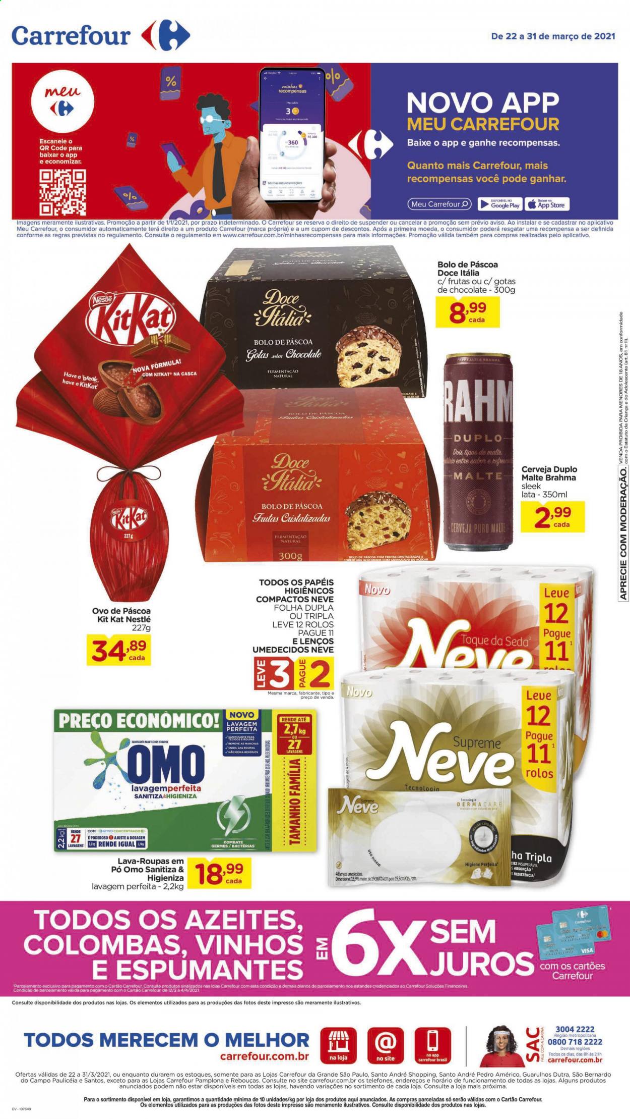Folheto Carrefour Hiper - 22/03/2021 - 31/03/2021. Página 1
