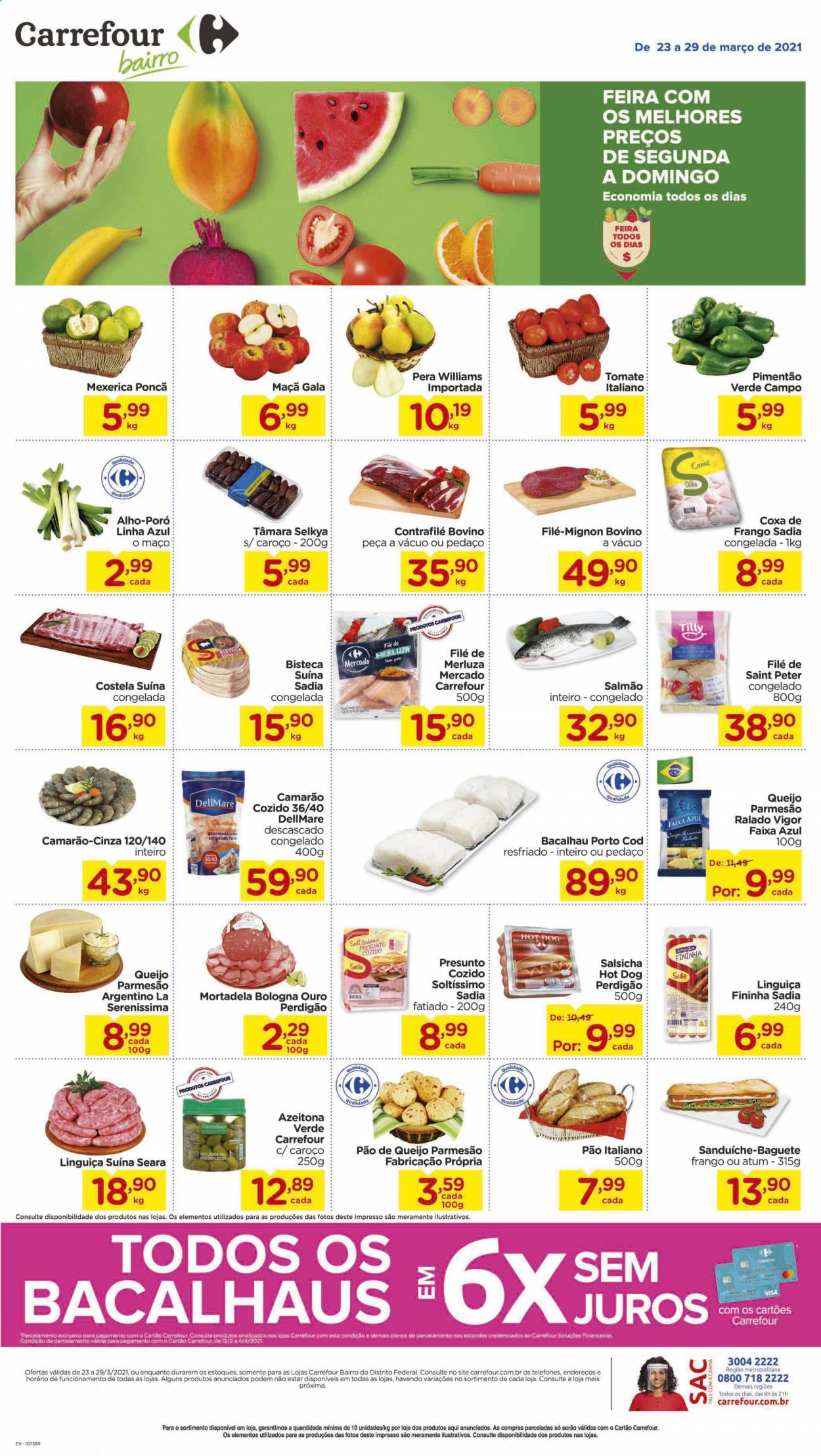 Folheto Carrefour Bairro - 23/03/2021 - 29/03/2021. Página 1