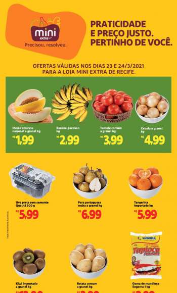 Folheto Mini Extra - 23.03.2021 - 24.03.2021.