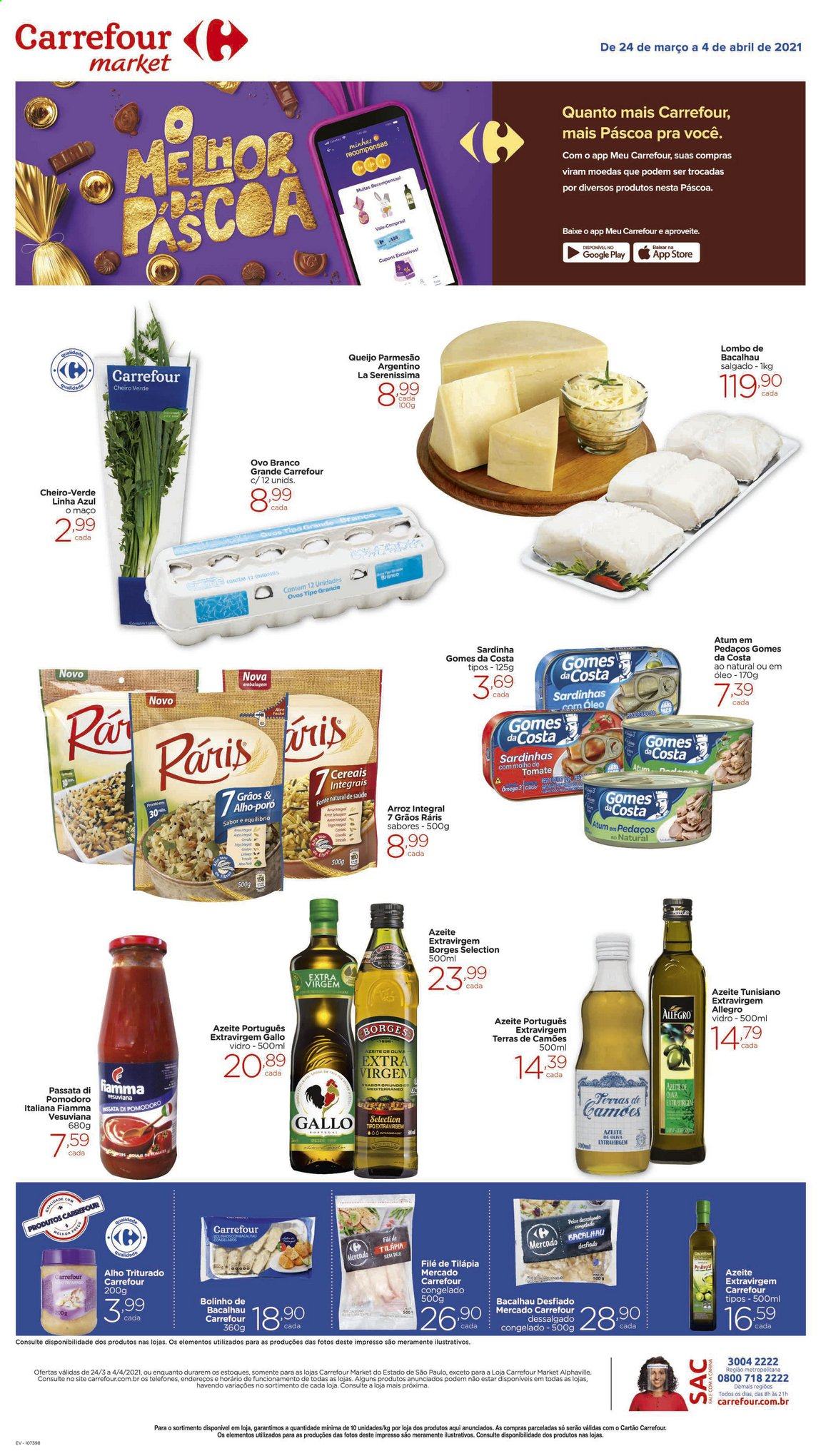 Folheto Carrefour Market - 24/03/2021 - 04/04/2021. Página 1
