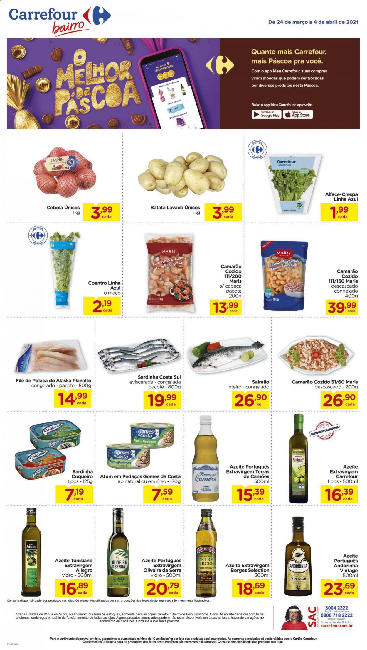 Folheto Carrefour Bairro - 24/03/2021 - 04/04/2021. Página 1
