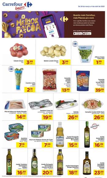 Folheto Carrefour Bairro - 24.03.2021 - 04.04.2021.