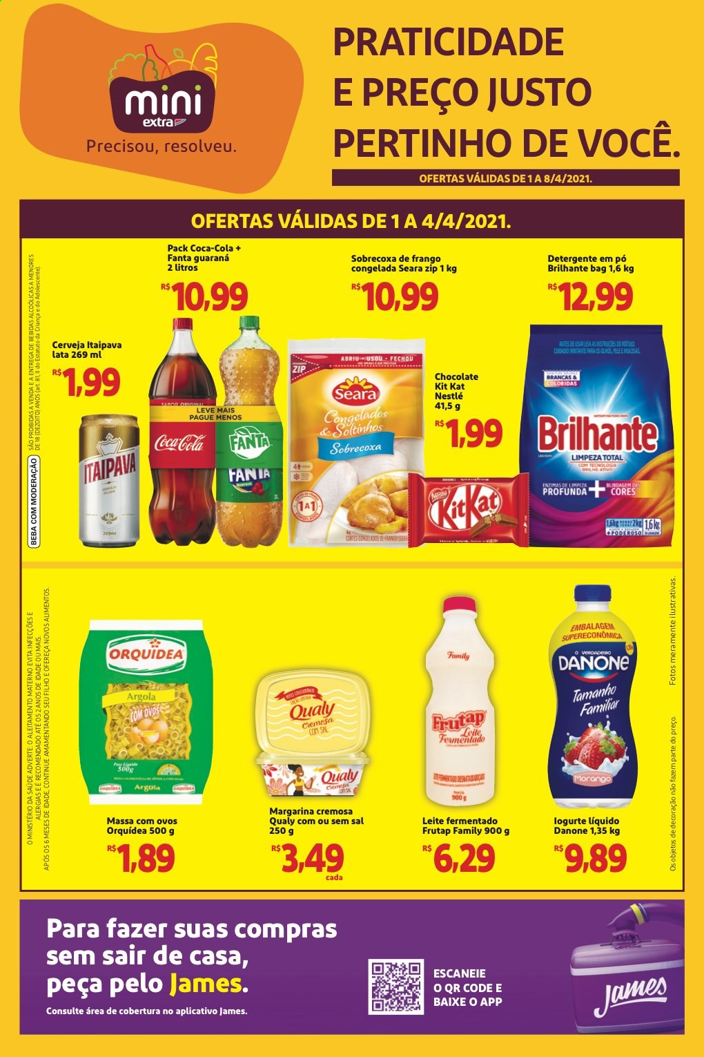 Folheto Mini Extra - 01/04/2021 - 08/04/2021. Página 1
